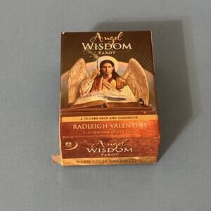 Used-Angel Wisdom Tarot Cards by Radleigh Valentine With Guidebook and Box